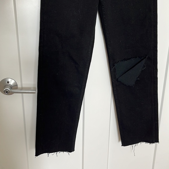 Re/Done 70's Stove Pipe Jeans in Black Size 24 - Picture 5 of 14